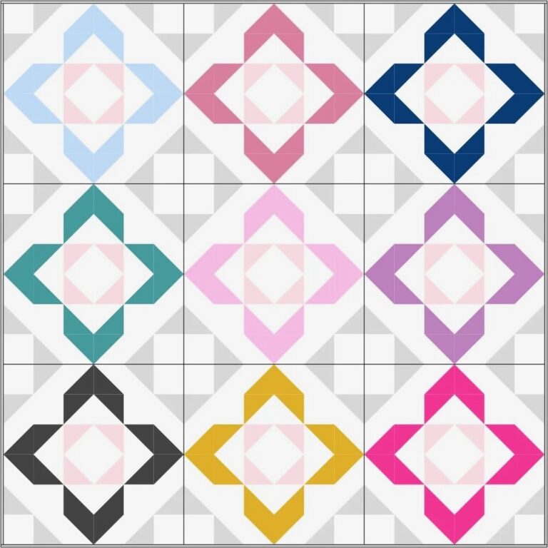 Lou Orth Designs  Charmed  Quilt Pattern  The Garden Room at Ramstane Farm Kilmaurs