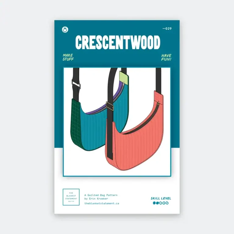 The Blanket Statement  Crescentwood  Bag Pattern. The Garden Room at Ramstane Farm.