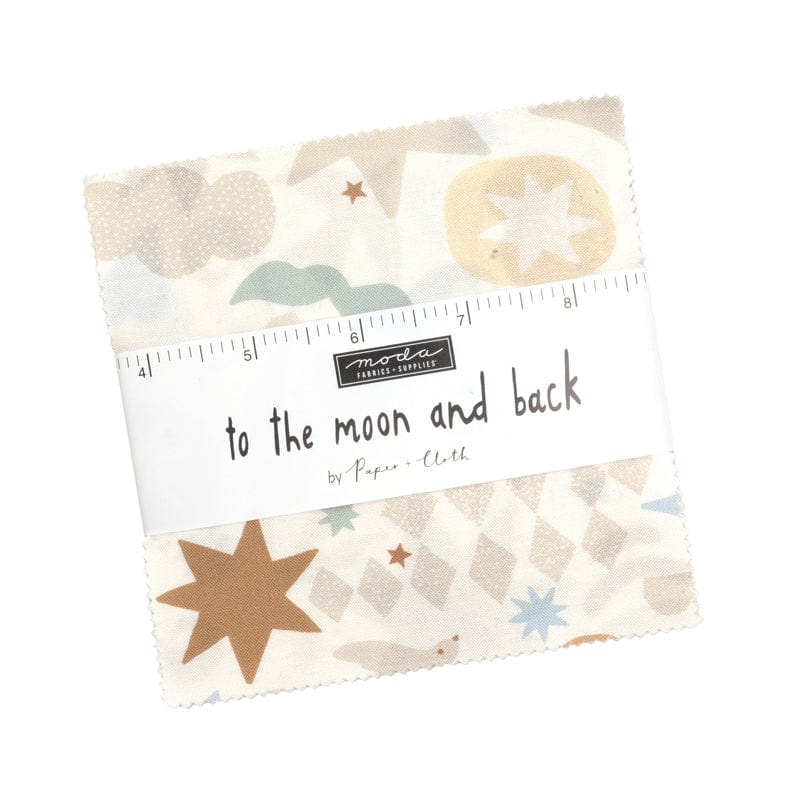 To the Moon and Back by Paper & Cloth For Moda – Charm Pack. The Garden Room at Ramstane Farm