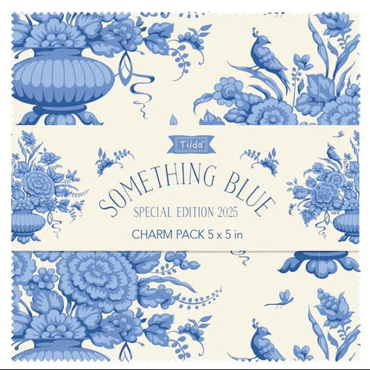 Tilda Something Blue Charm Pack. The garden room at ramstane farm.