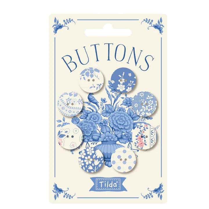 Tilda something blue light buttons. The garden room at ramstane farm.