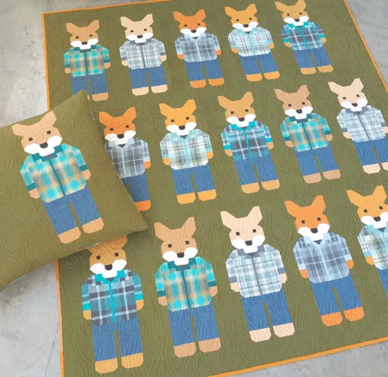 Elizabeth Hartman - Foxes In Flannels - Quilt Pattern. The garden room at ramstane farm.